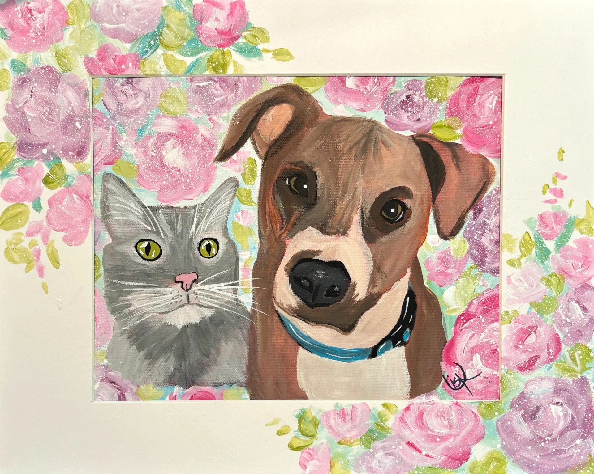 Painted Pet Portraits | The Painted Petal | Art Design Studio